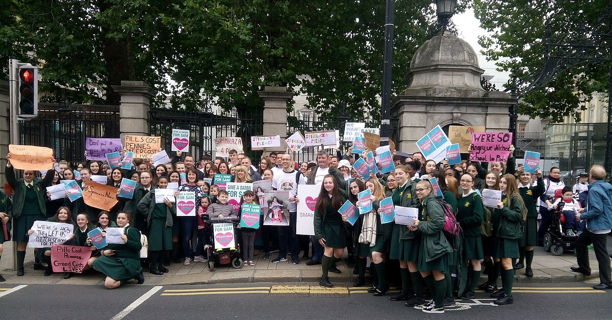 SMA families take to streets in Ireland to demand access to Spinraza