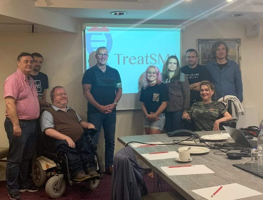 Team TreatSMA meet to discuss ongoing access to treatment